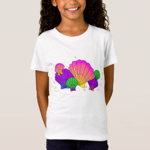 T-Shirt Les coquilles de la mer des Caraïbes avec des bull