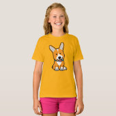 T-shirt Les Corgis de corgi poursuivent le Pembroke (Devant entier)