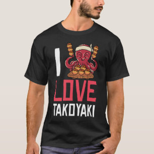 T-shirt Les couilles de poulpe de Takoyaki Cadeau Cuisine 