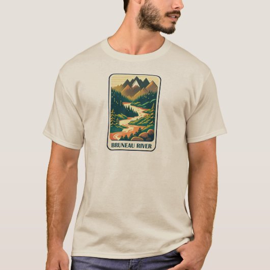 T-shirt Les couleurs de la rivière Bruneau Idaho (Devant)
