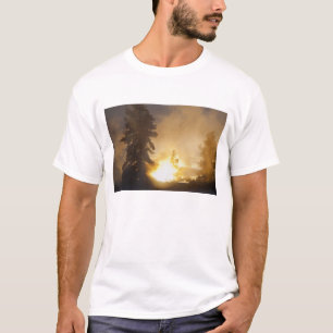 T-shirt Les couleurs du coucher de soleil colorent la vape