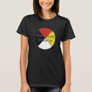 T-shirt Les couleurs foncées Lakota des femmes de Mitakuy