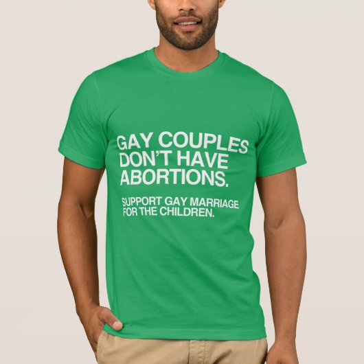 T-shirt LES COUPLES GAY N'ONT PAS D'AVORTEMENT -.png (Devant)