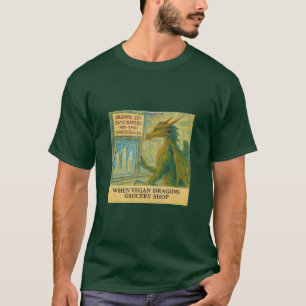T-shirt Les courses drôles d'épicerie végane de Rick Londo