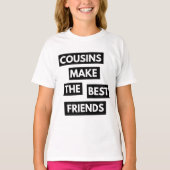 T-shirt Les cousins font les meilleurs amis (Devant)