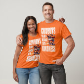 T-shirt Les Cowboys portent l'orange (Unisexe)