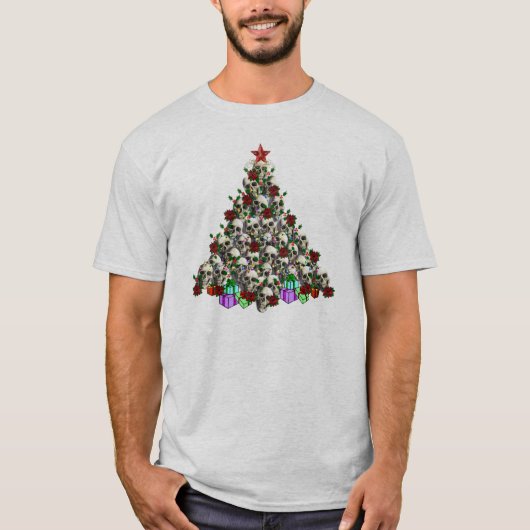 T-shirt Les crânes de Noël (Devant)