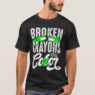 T-shirt Les crayons cassés colorent encore la sensibilisat