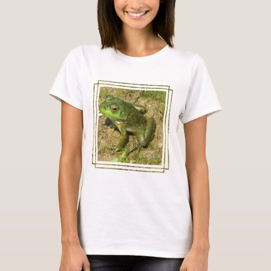 T-shirt Les dames de conception de grenouille ont adapté (Devant)