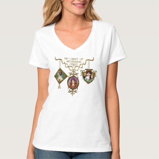 T-shirt Les dames de l'art Nouveau (Devant)