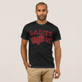T-shirt Les dames m'aiment (Devant entier)