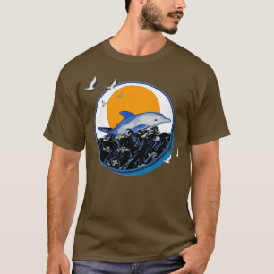 T-shirt Les dauphins et les oiseaux