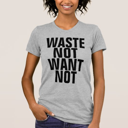 T-shirt Les déchets ne veulent pas (Devant)