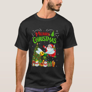 T-shirt Les décorations de Noël illuminent Père Noël Ridin