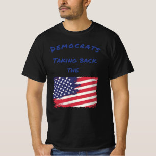 T-shirt Les Démocrates reprennent les élections au drapeau