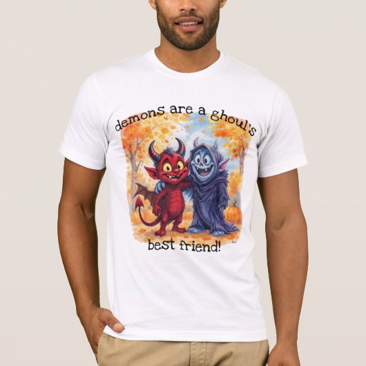 T-shirt "Les démons sont le meilleur ami de Ghoul" (Devant)