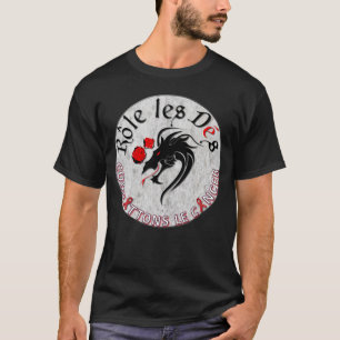 T-shirt Les Dés Combattons le Cancer de Chandail Rôle