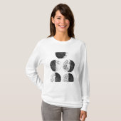 T-shirt Les dessins de Galileo des phases de la lune (Devant entier)