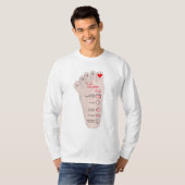 T-shirt Les détails de Birth Stats (Devant entier)