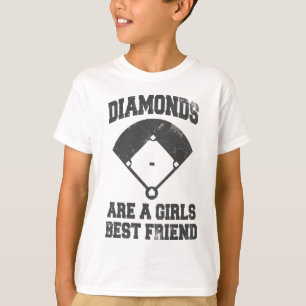 T-shirt Les diamants sont le meilleur ami d'une fille