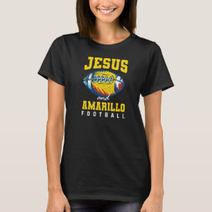 T-shirt Les Dimanche Sont Pour Jesus Et Amarillo Football
