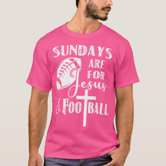 T-shirt Les Dimanche Sont Pour Jésus Et Football Drôle Chr