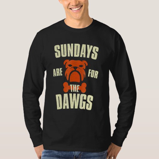 T-shirt Les Dimanche Sont Pour Les Chiens Cleveland Ohio (Devant)