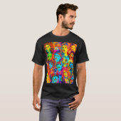 T-shirt Les diverses réactions des femmes (Devant entier)