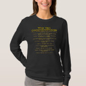 T-shirt Les dix commandements 01 (Devant)