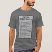 T-shirt Les Dix Commandements Bible Unisex (Devant)