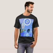 T-shirt Les Dix Plus Grandes, Groupe IV, No 4 (Bleu) (Devant entier)
