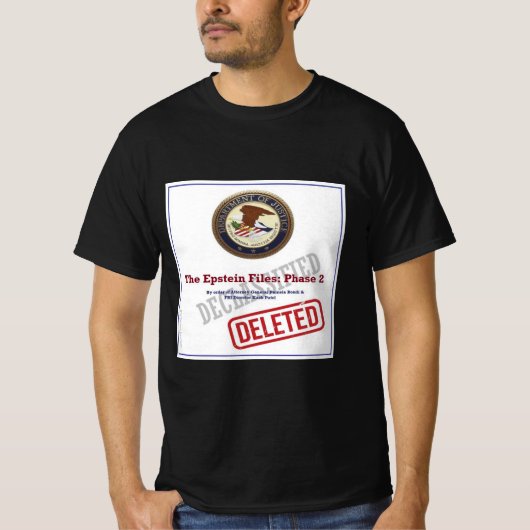 T-shirt Les dossiers Epstein Phase 2 (Devant)