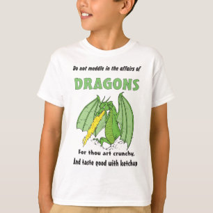 T-shirt Les dragons ne se mêlent pas dans leurs affaires
