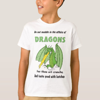 T-shirt Les dragons ne se mêlent pas dans leurs affaires