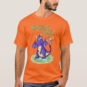 T-shirt Les dragons sont magiques.