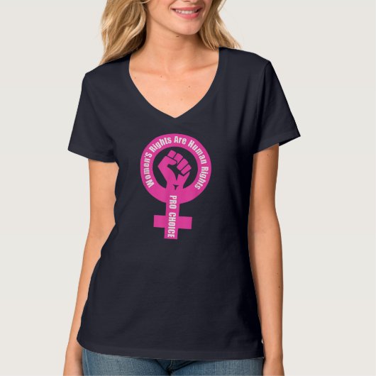 T-shirt Les droits des femmes sont des droits humains Pro (Devant)