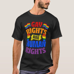 T-shirt Les Droits Des Gays Sont Des Droits De L'Homme Les