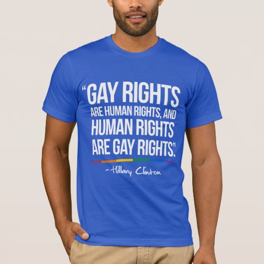 T-shirt Les droits des homosexuels sont des droits de (Devant)