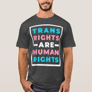T-shirt Les Droits Pink Trans Sont Des Droits Humains Lgbt