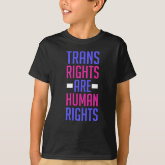 T-shirt Les droits trans sont des droits de l'homme - tran