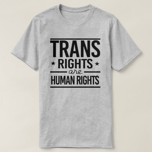 T-shirt Les droits trans sont des droits humains (Design devant)