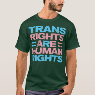 T-shirt Les Droits Trans Sont Des Droits Humains Gay Rainb