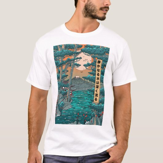 T-shirt Les eaux calmes sont profondes. (Devant)