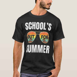 T-shirt Les Écoles Pour L'Été Dernier Jour De L'École Ense