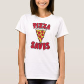 T-shirt Les économies de pizza (Devant)