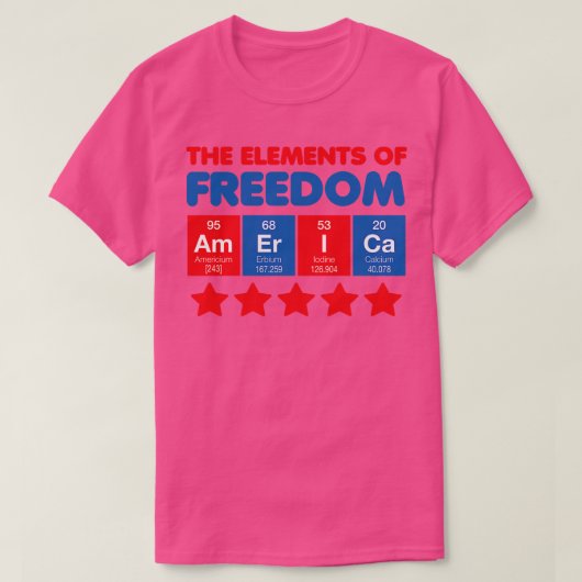 T-shirt Les éléments de la liberté (Design devant)