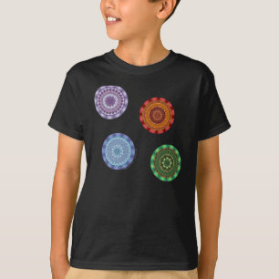 T-shirt Les éléments Mandalas Kid's et Baby Dark Shirt