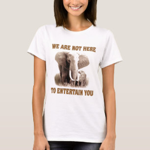 T-shirt Les éléphants méritent le respect