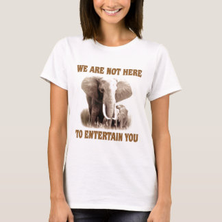 T-shirt Les éléphants méritent le respect