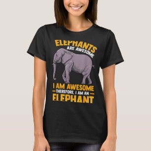 T-shirt Les éléphants sont géniaux je suis génial - Élépha